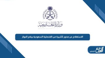 من هنا؛ الاستعلام عن صدور تأشيرة من القنصلية السعودية برقم الجواز 1445