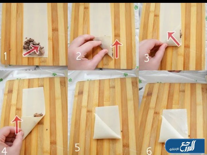 طريقة لف السمبوسة الهندية مثلثات
